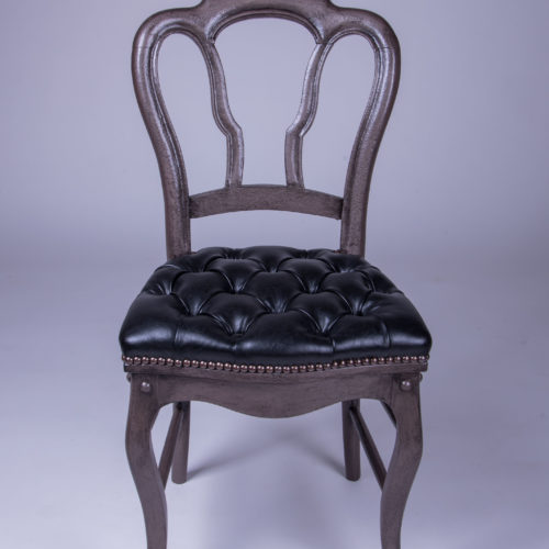 chaise louis philippe capitonnée