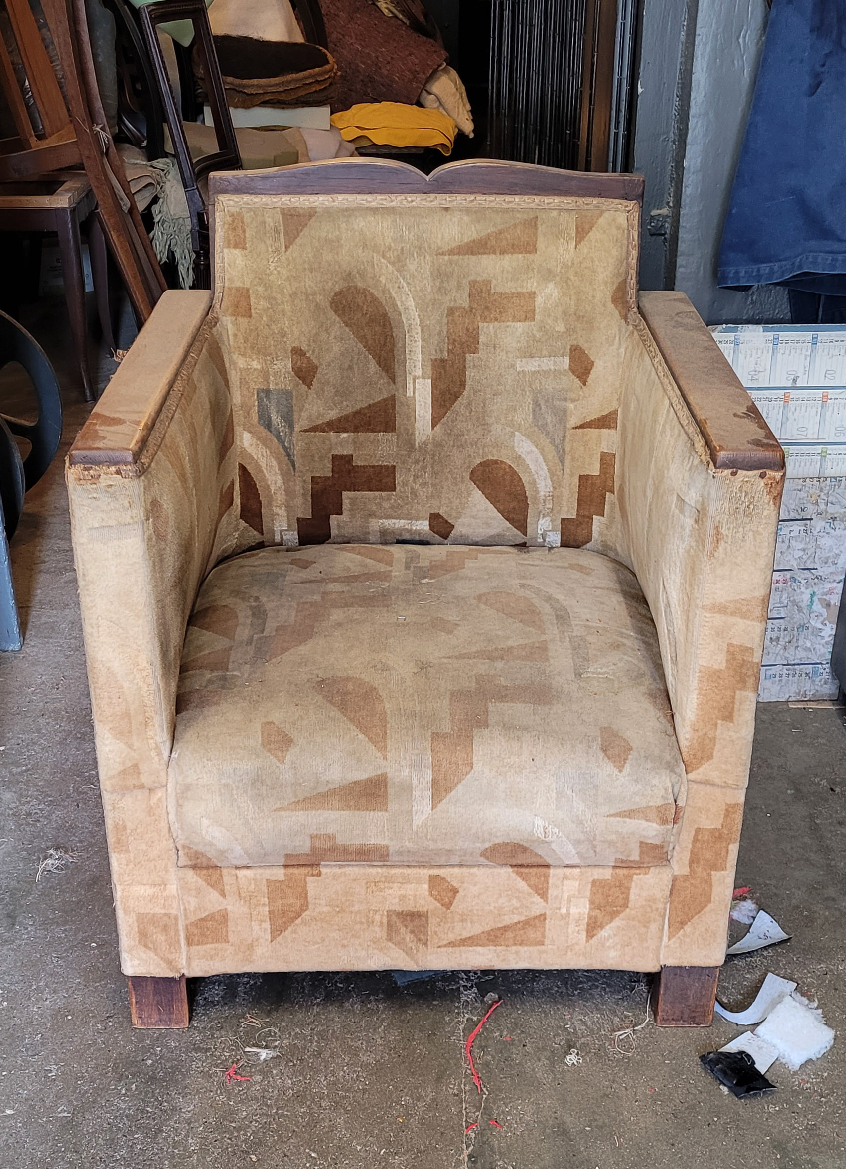 fauteuil art déco avant