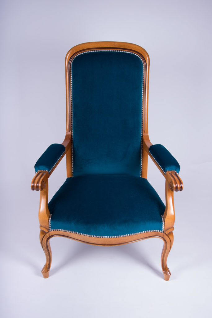 Voltaire Bleu - Madeleine M. Tapissier en sièges Nancy-Metz